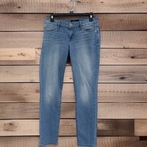 Lucky Brand Lolita Skinny Jeans Sz. 4 Light Wash 27x28 Stretch Tapered Retro Fit